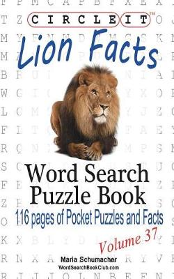 Book cover for Circle It, Lion Facts, Word Search, Puzzle Book