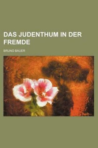 Cover of Das Judenthum in Der Fremde