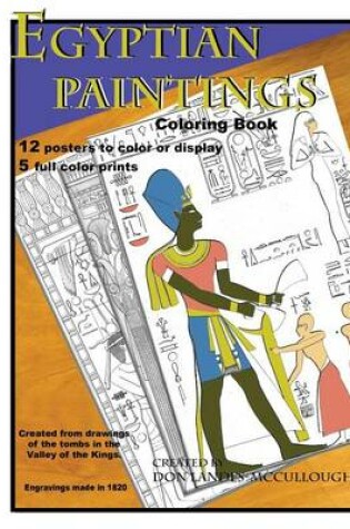 Cover of Egyptian Paintings Coloring Book
