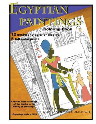 Book cover for Egyptian Paintings Coloring Book