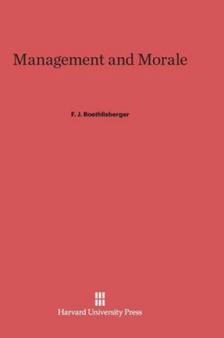 Cover of Management and Morale