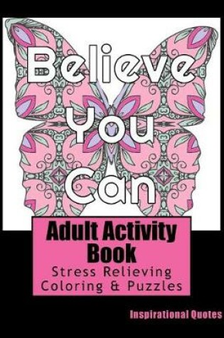Cover of Adult Activity Book Inspirational Quotes