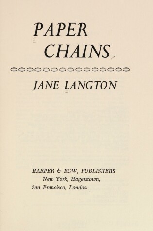 Cover of Paper Chains