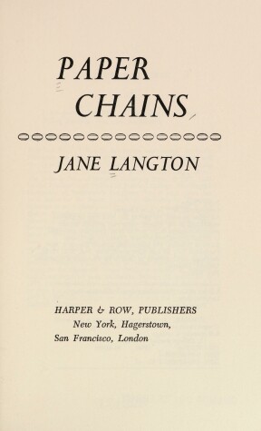 Book cover for Paper Chains