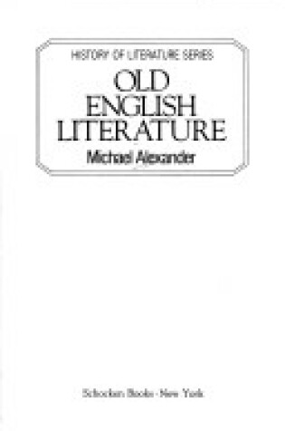 Cover of Old English Lit