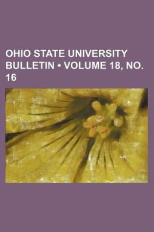 Cover of Ohio State University Bulletin