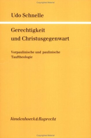 Cover of Gerechtigkeit Und Christusgegenwart