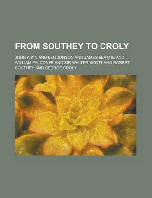 Book cover for From Southey to Croly