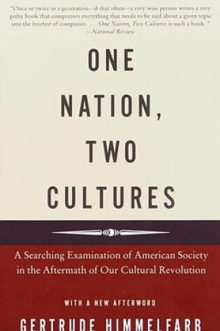 Cover of One Nation, Two Cultures