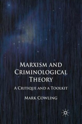 Cover of Marxism and Criminological Theory