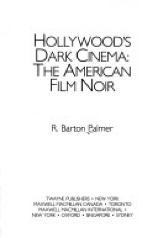 Cover of Hollywood's Dark Cinema