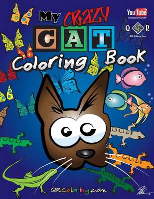 Book cover for My Crazy Cat Coloring Book