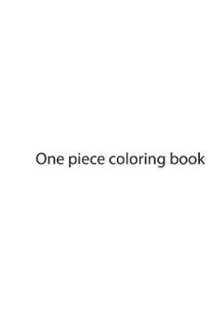 Cover of One piece coloring book