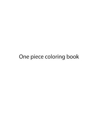 Book cover for One piece coloring book