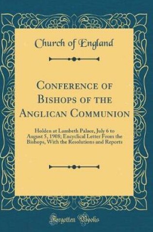 Cover of Conference of Bishops of the Anglican Communion