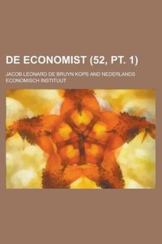Cover of de Economist (52, PT. 1)