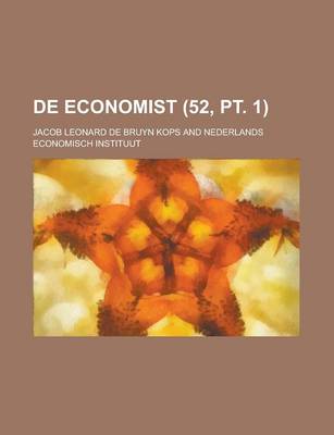 Book cover for de Economist (52, PT. 1)