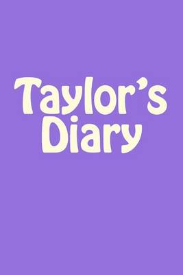 Book cover for Taylor's Diary