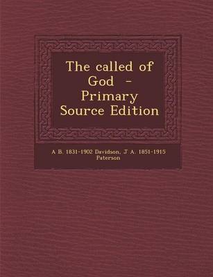 Book cover for The Called of God - Primary Source Edition