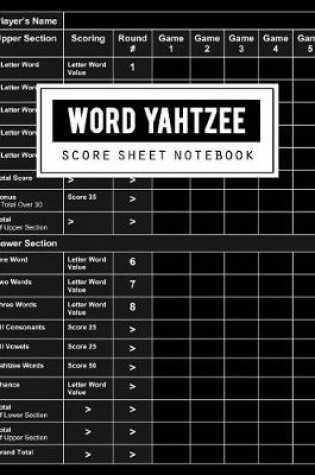 Cover of Word Yahtzee Score Sheet