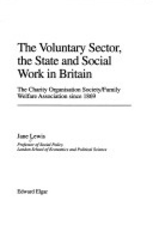Cover of THE VOLUNTARY SECTOR, THE STATE AND SOCIAL WORK IN BRITAIN