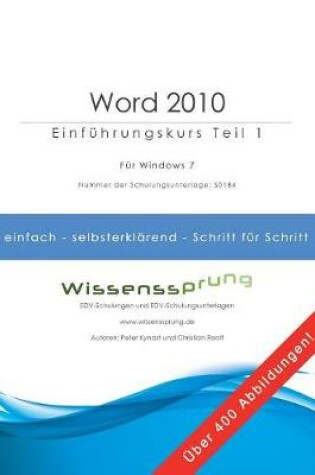 Cover of Word 2010 - Einführungskurs Teil 1