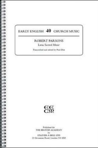 Cover of Early English Church Music