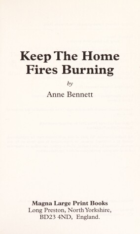 Book cover for Keep The Home Fires Burning