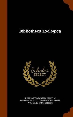 Book cover for Bibliotheca Zoologica
