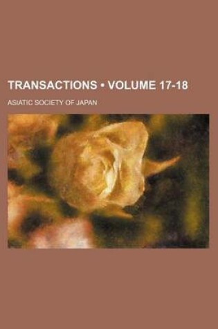 Cover of Transactions (Volume 17-18)