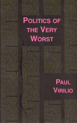 Book cover for Politics of the Very Worst