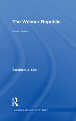 Book cover for The Weimar Republic