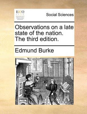 Book cover for Observations on a Late State of the Nation. the Third Edition.