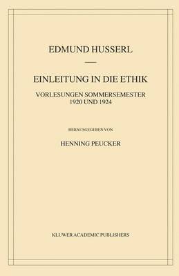 Cover of Einleitung in die Ethik