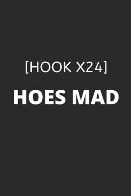 Book cover for Hoes Mad [Hook x24] - Meme Cover College-Ruled Notebook Gag Gift For Friends Or Personal Use