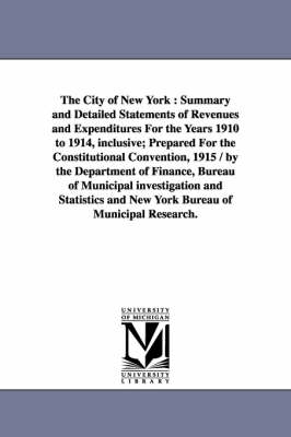 Book cover for The City of New York