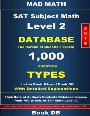 Book cover for 2018 SAT Subject Math Level 2 Book DB