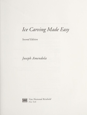 Book cover for Ice Carving Made Easy