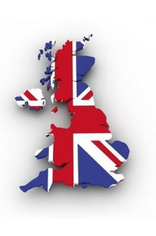 Cover of Flag of United Kingdom Union Jack Overlaid on the UK Map Journal