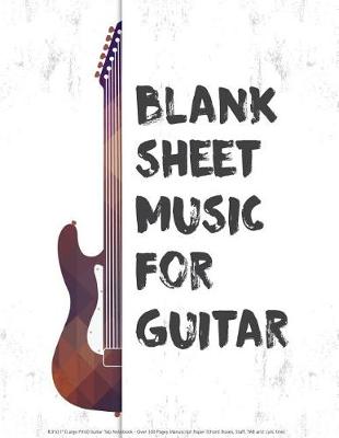 Cover of Blank Sheet Music For Guitar