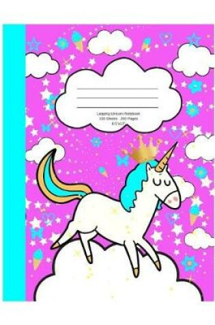 Cover of Leaping Unicorn Notebook
