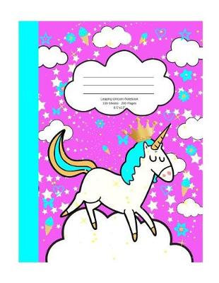 Book cover for Leaping Unicorn Notebook