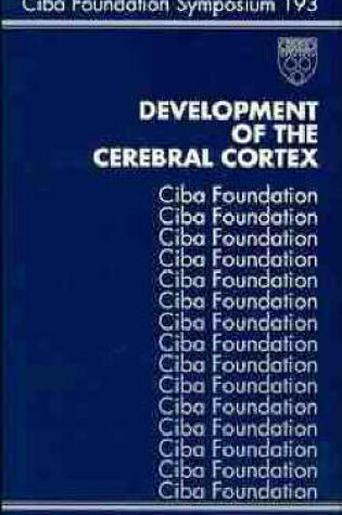 Cover of Development of the Cerebral Cortex