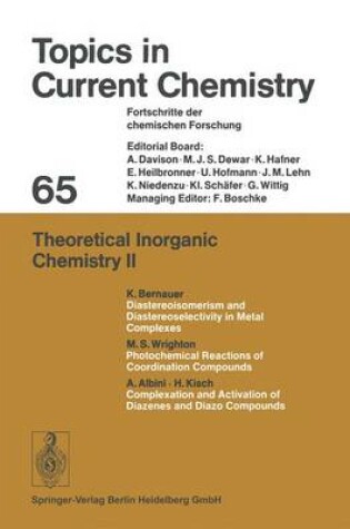 Cover of Theoretical Inorganic Chemistry II