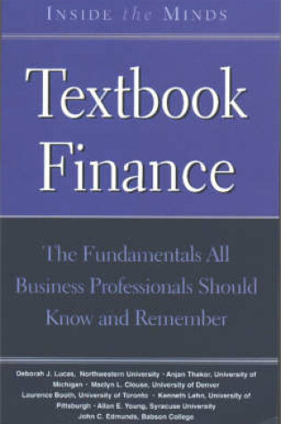 Cover of Textbook Finance