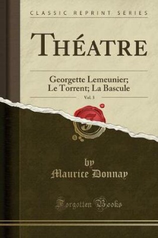 Cover of Théatre, Vol. 3