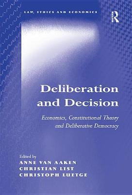 Book cover for Deliberation and Decision