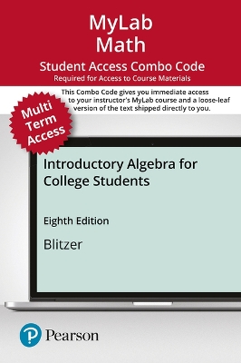 Book cover for Mylab Math with Pearson Etext -- Combo Access Card -- For Introductory Algebra for College Students (24 Months)