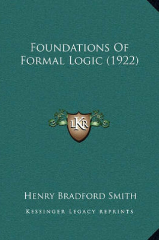 Cover of Foundations of Formal Logic (1922)