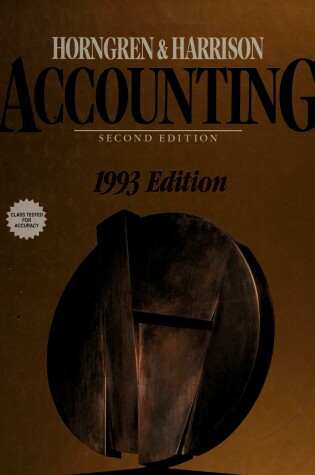 Cover of Accounting, 1993 Edition